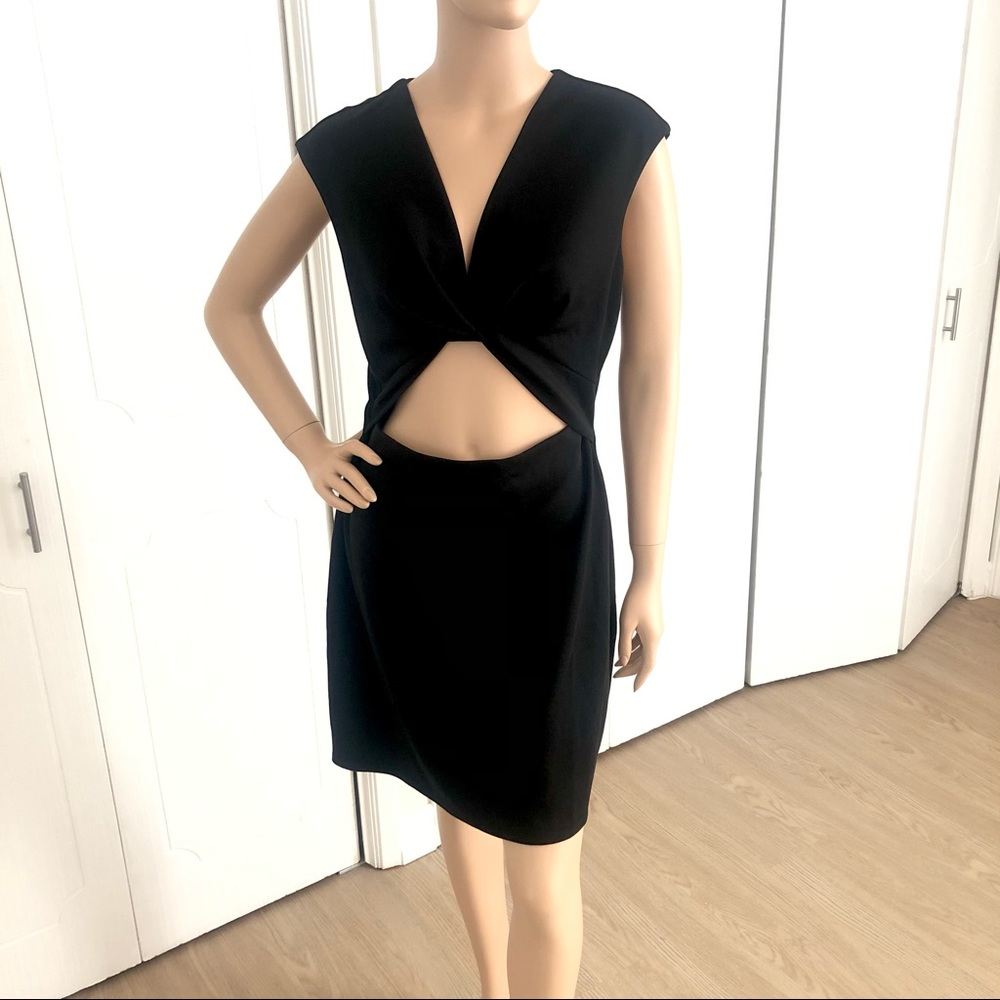 Marciano Black Cut-Out Short Sleeve Dress - Picture 3 of 11